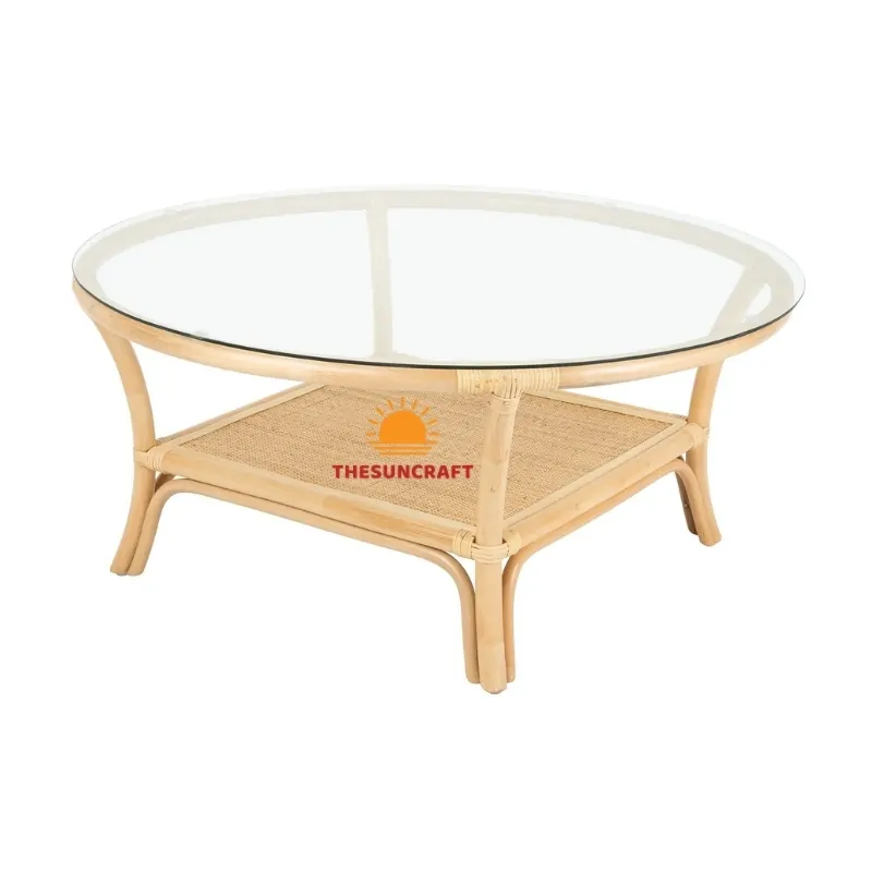 rattan bistro table with glass top, wholesale