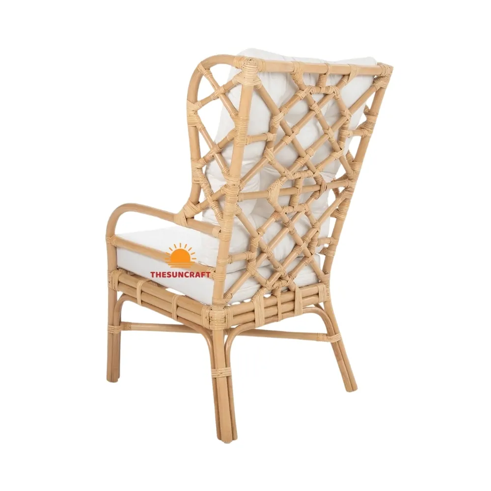 rattan wingback chair, wholesale