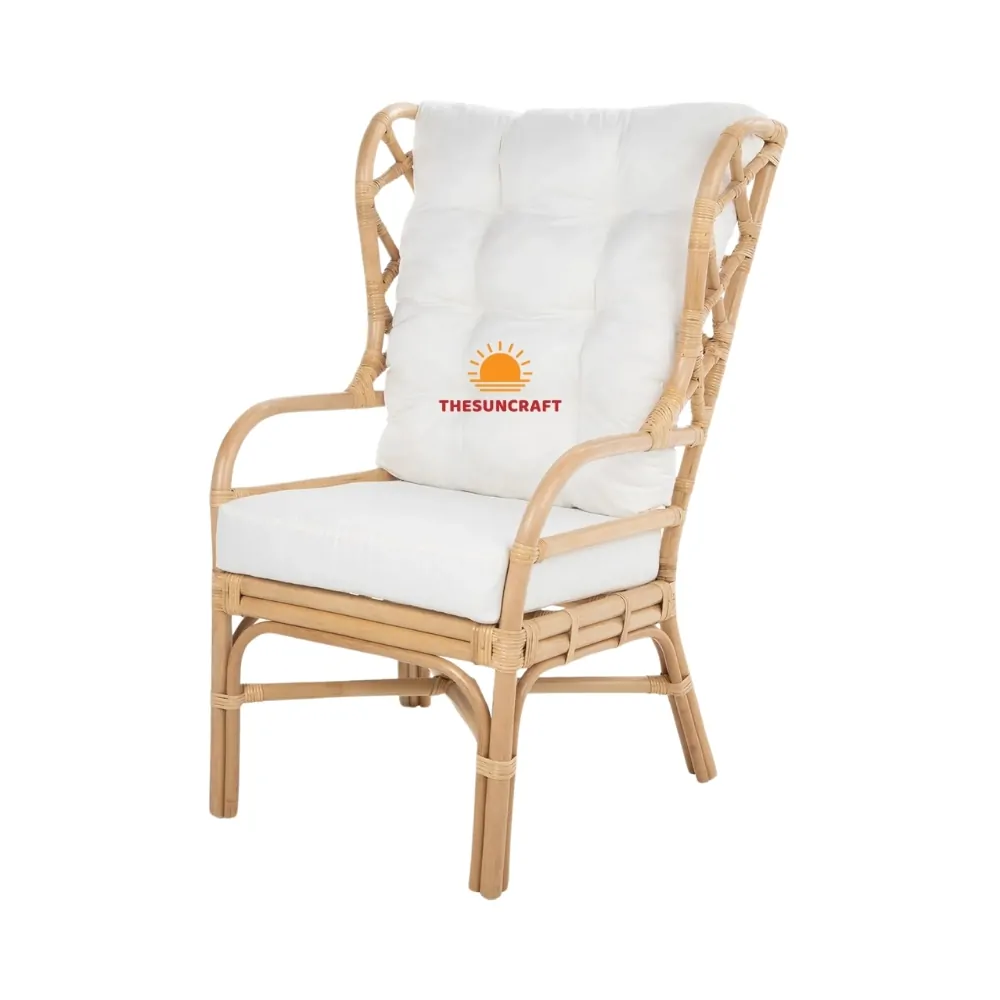 rattan wingback chair, wholesale