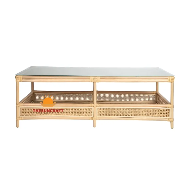 rectangle rattan coffee table
