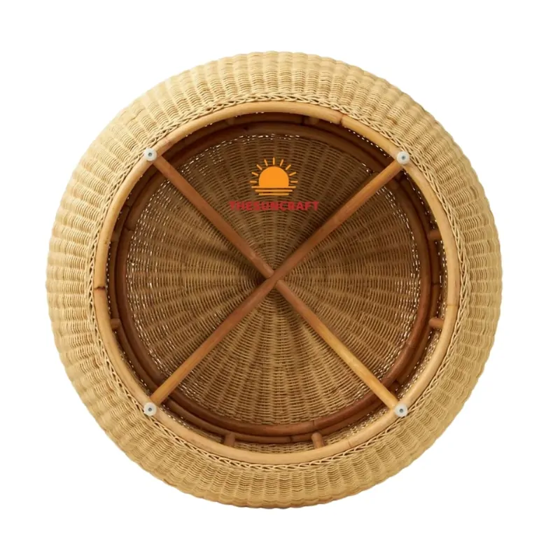 woven rattan round coffee table, wholesale