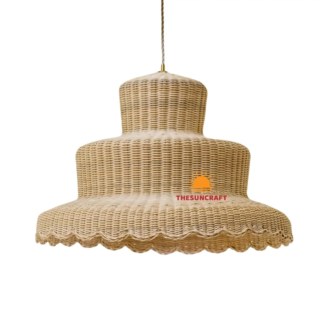 3 tiers rattan lampshade, wholesale