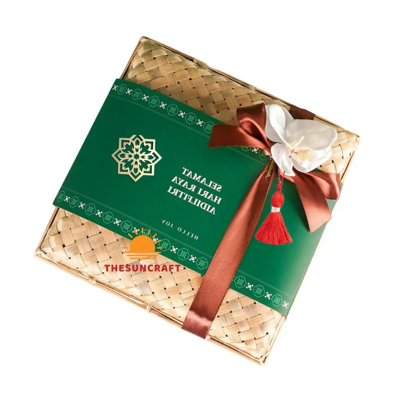 Bamboo Woven Gift Box for Ramadan, wholesale