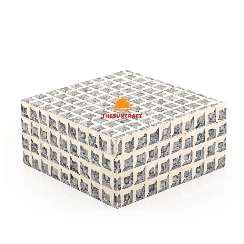 Mother of Pearl Floral Decorative Box, wholesale
