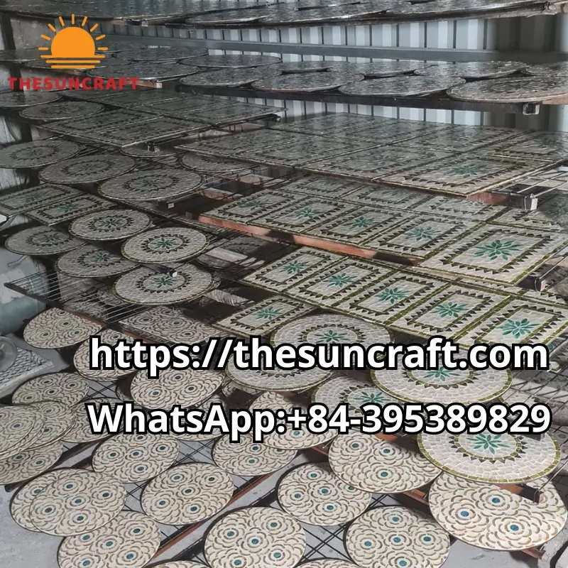Mother of Pearl Placemat Manufacturing Workshop - Thesuncraft