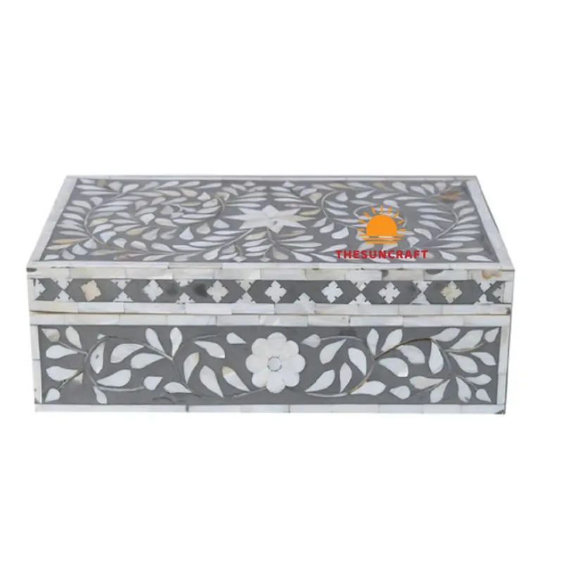 Rectangular Mother Of Pearl Jewelry Box, wholesale