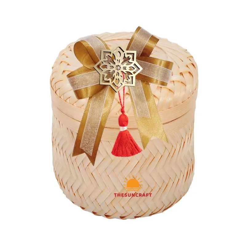 Woven Bamboo Gift Box Ramadan Eid, wholesale