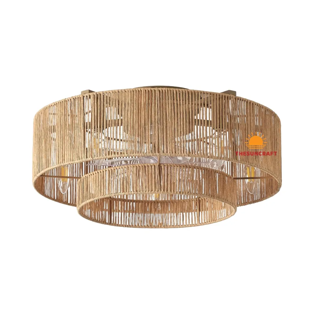 jute chandelier lamp shade, bulk, wholesale