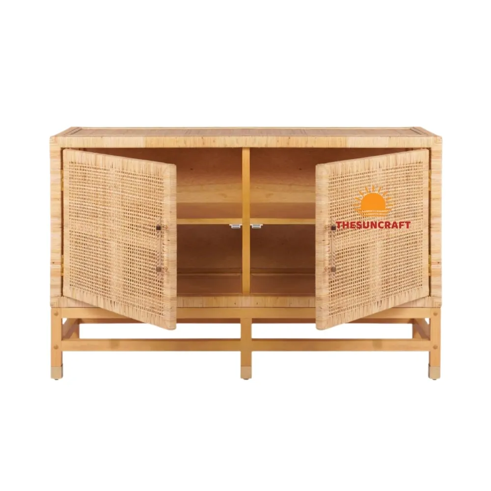 natural rattan buffet, wholesale