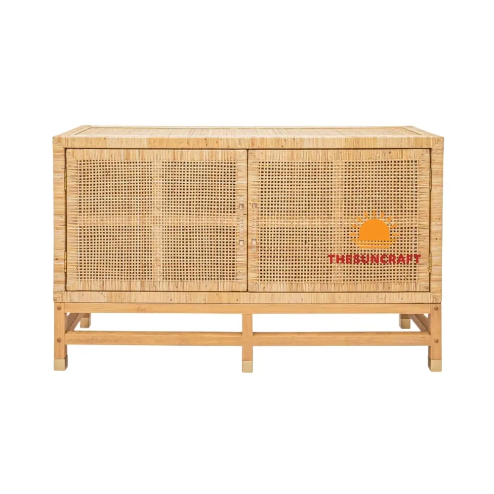 natural rattan buffet, wholesale