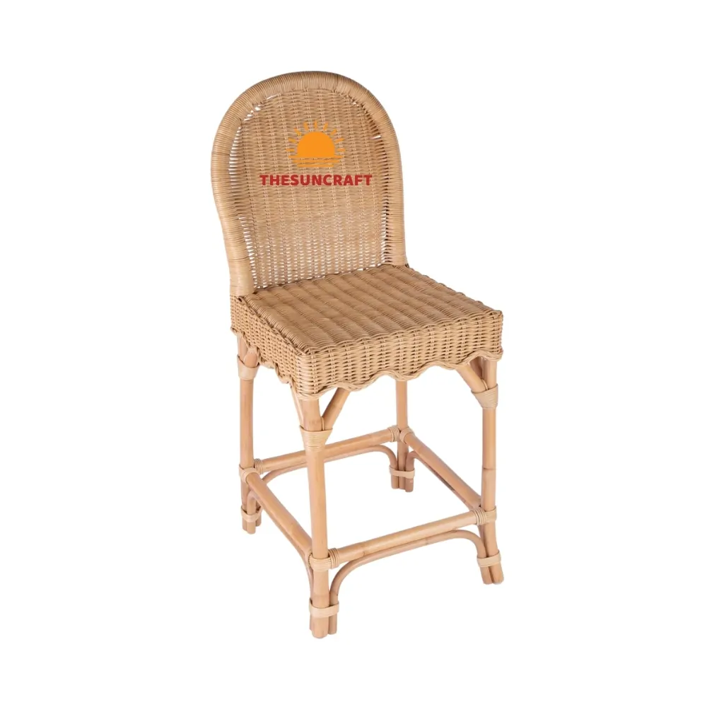 rattan counter stools with backs, wholesale