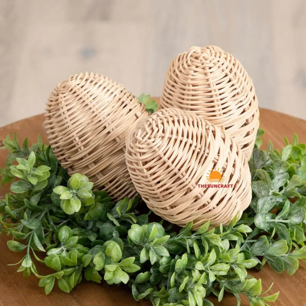 rattan easter eggs, wholesale