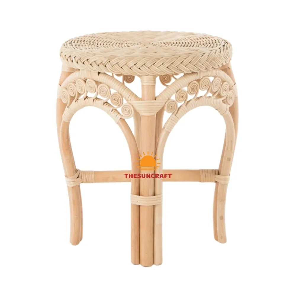 rattan vanity stool, wholesale