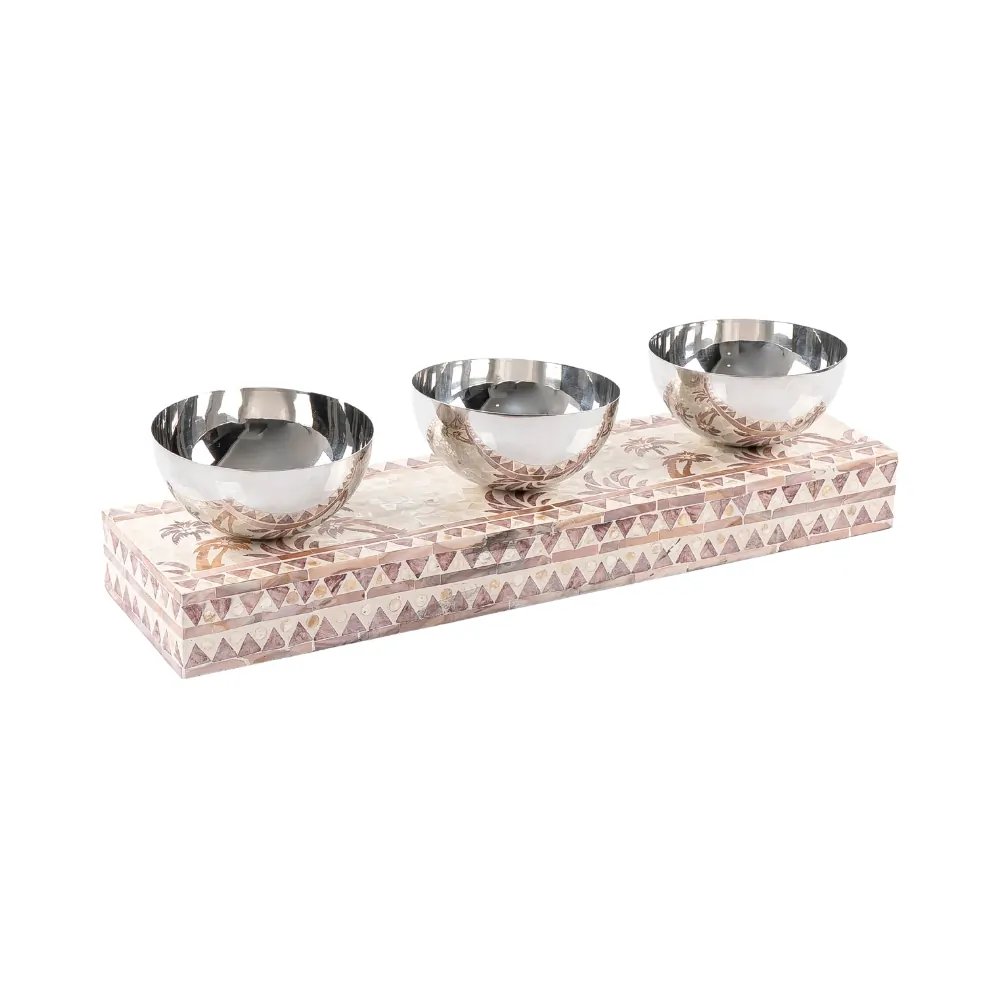 set 3 stainless bowl for ramadan
