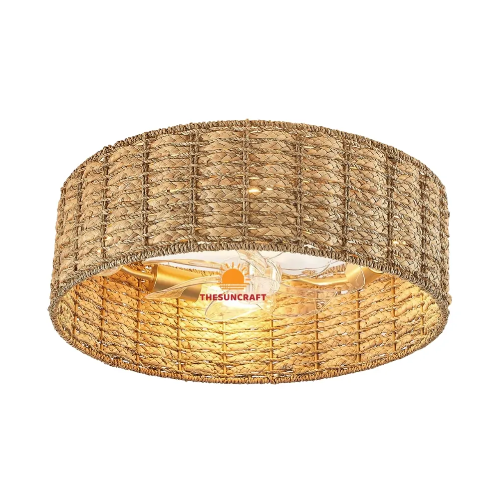 water hyacinth and jute lampshade, wholesale, bulk
