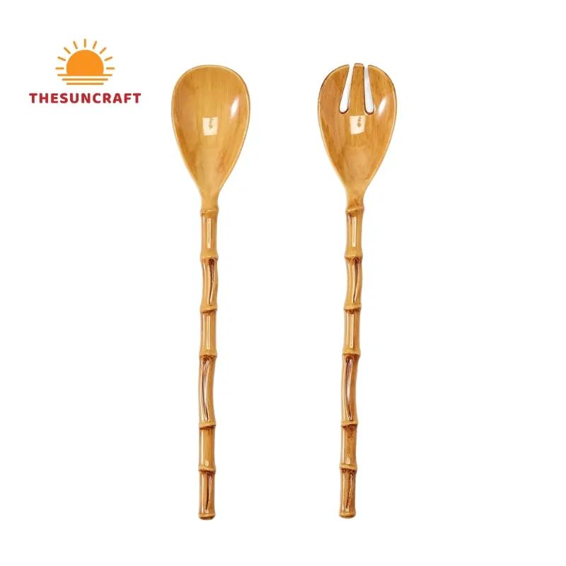 Hand Carved Salad Servers, wholesale