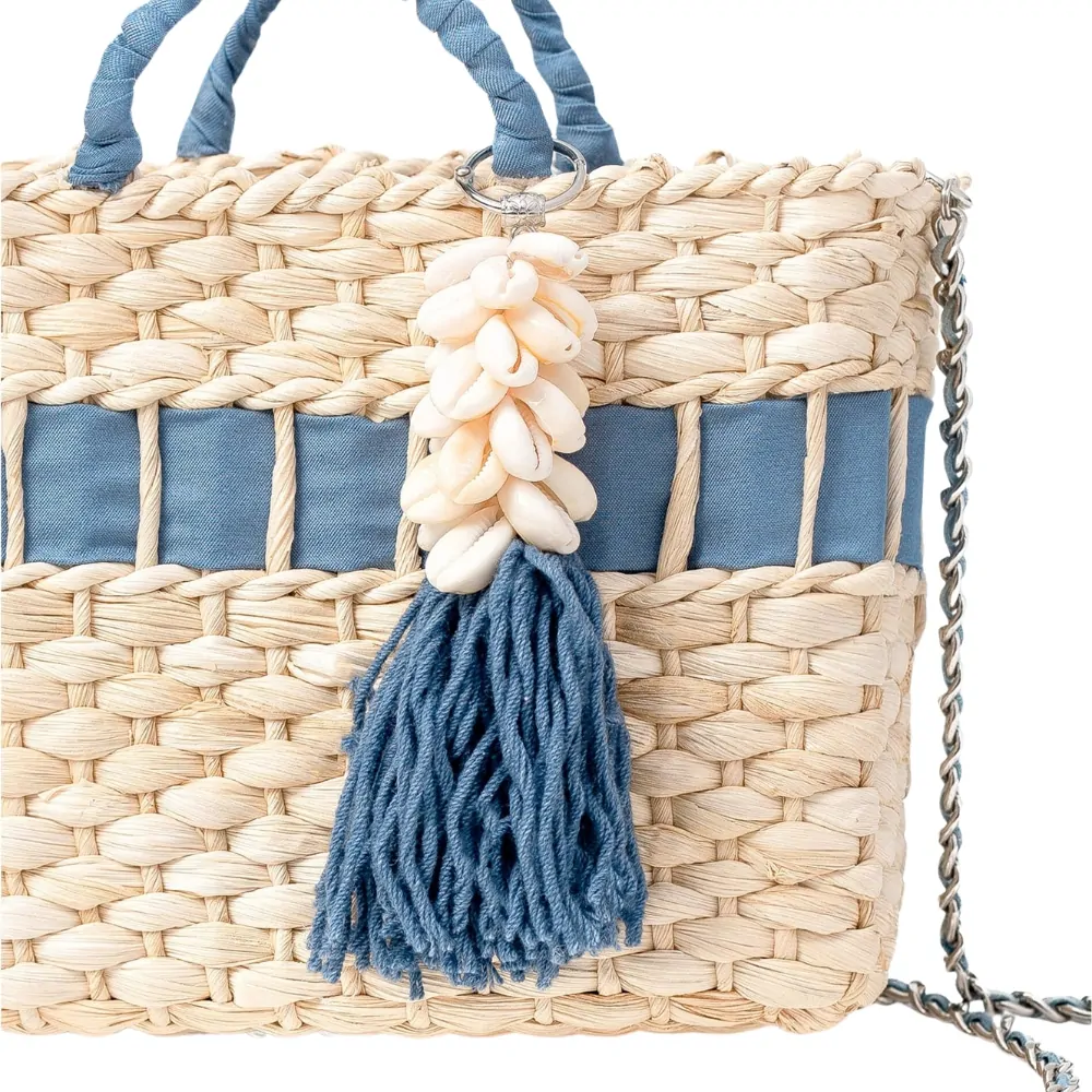 blue straw handbag, wholesale, bulk
