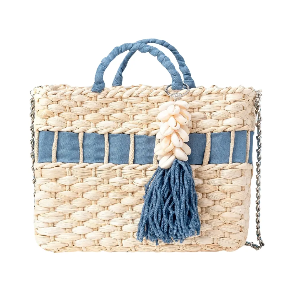 blue straw handbag, wholesale, bulk