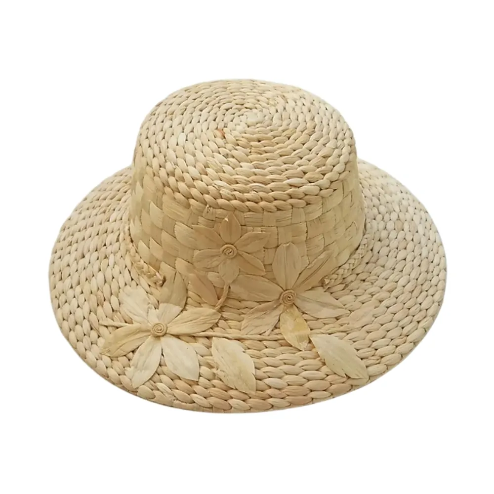 handwoven water hyacinth hat, wholesale, bulk