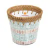 mother of pearl rattan pot, wholesale