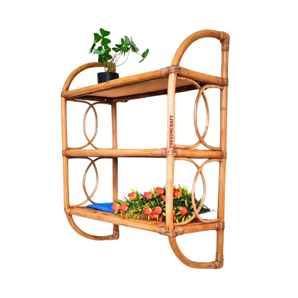 rattan wall bookshelf, wholesale, bulk