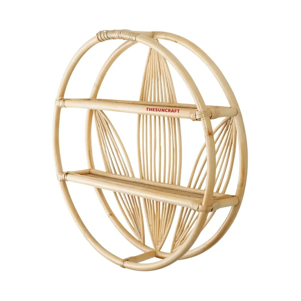 round rattan wall shelf, wholesale, bulk