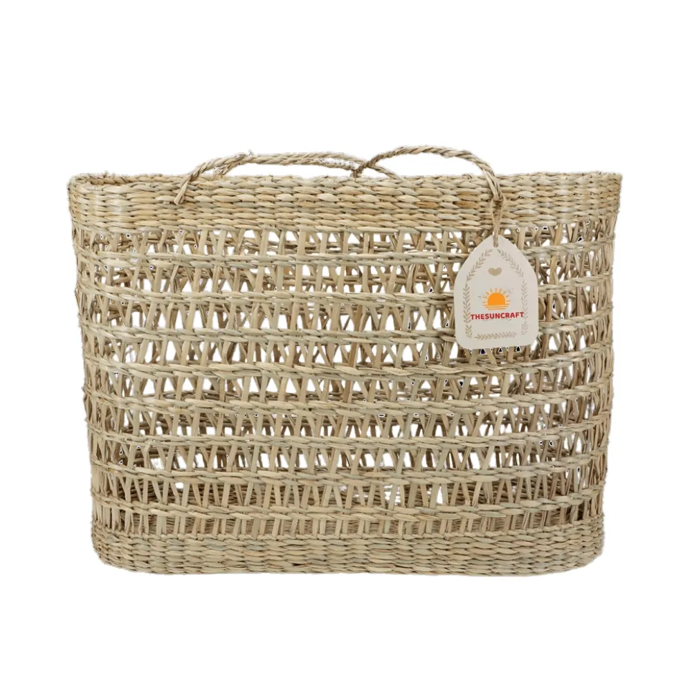 seagrass tote bag, wholesale, bulk