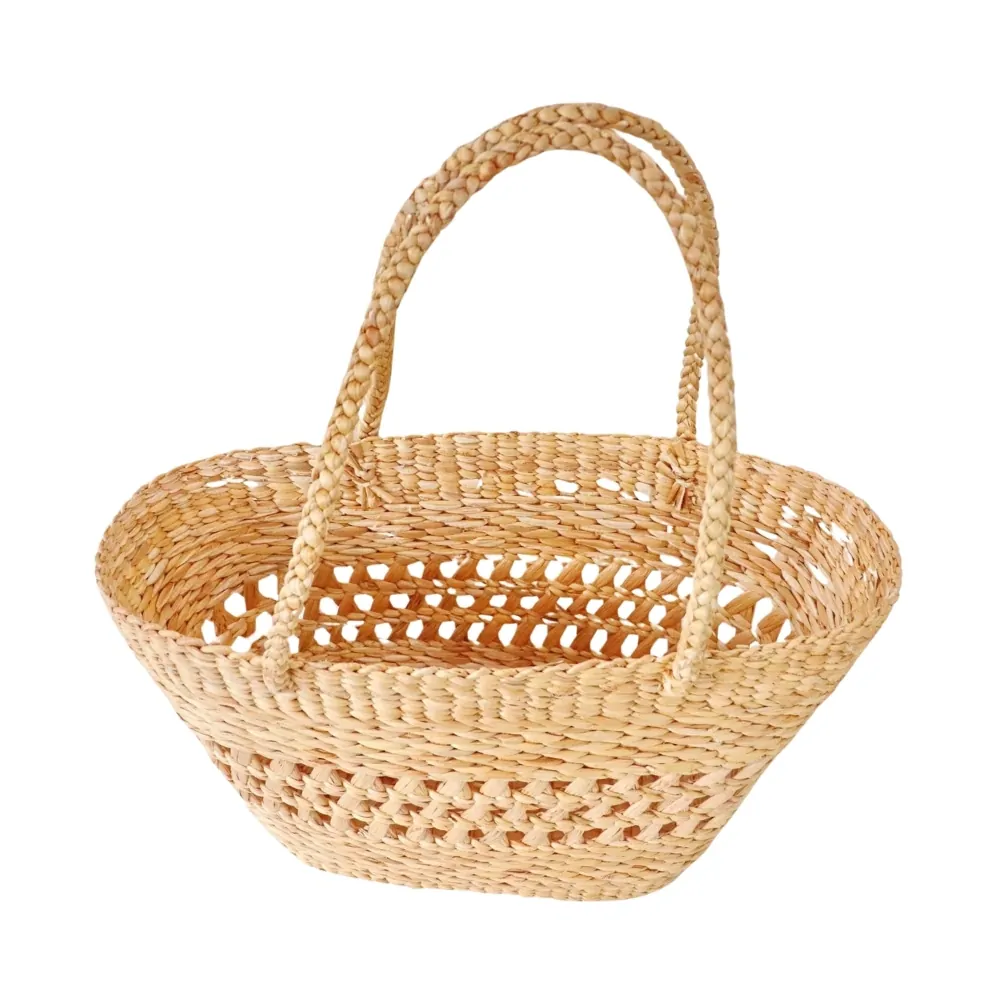 water hyacinth woven beach bag, wholesale, bulk