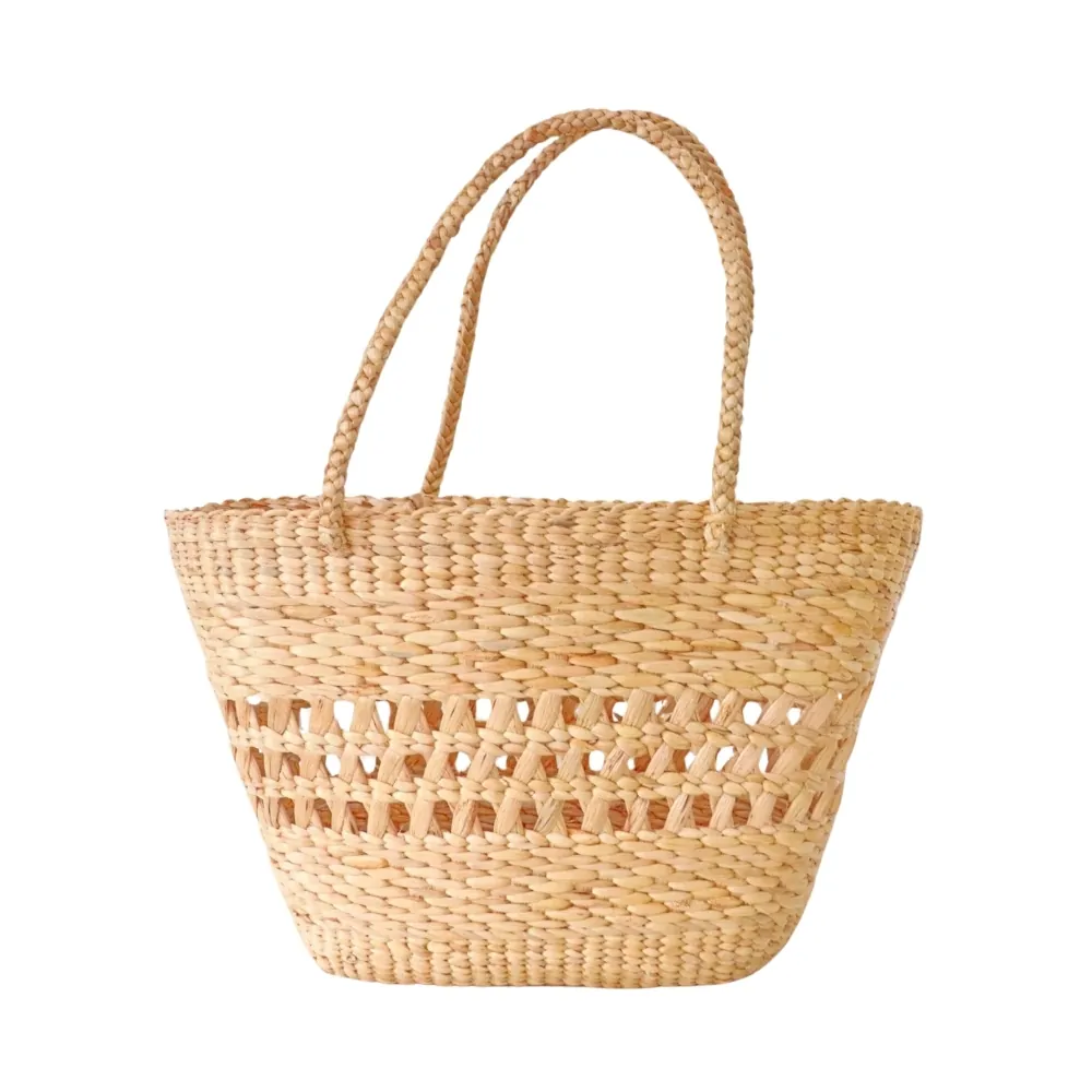 water hyacinth woven beach bag, wholesale, bulk