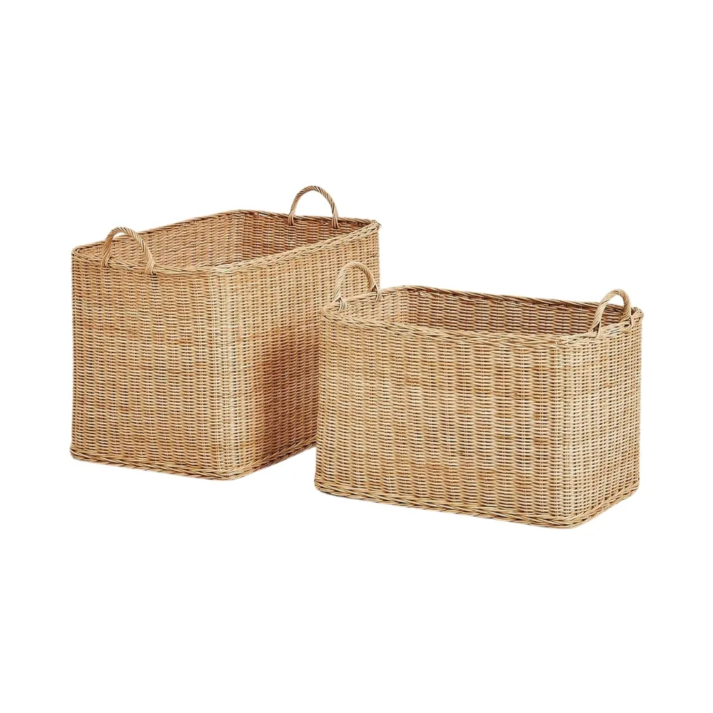 big wicker basket for blankets, wholesale, bulk