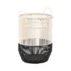 black and white rattan basket, wholesale, bulk
