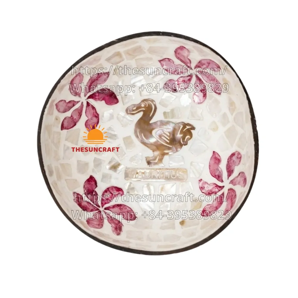 Mother of Pearl Coconut Bowl Mauritius (TSCB-0101)