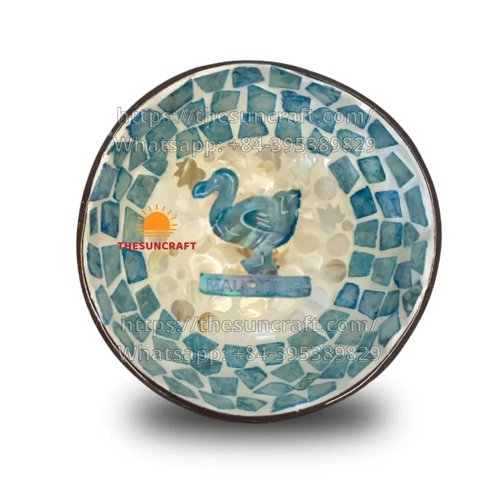 Dodo Bird Mother of Pearl Coconut Bowl Wholesale Vietnam (TSCB-0124)